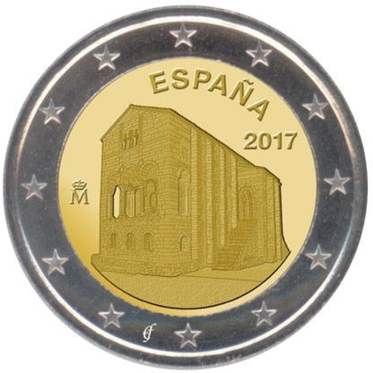 Spagna 2€ Chiesa delle Asturie - Oviedo 2017