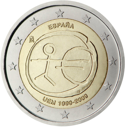 Spagna 2€ E.M.U. 2009
